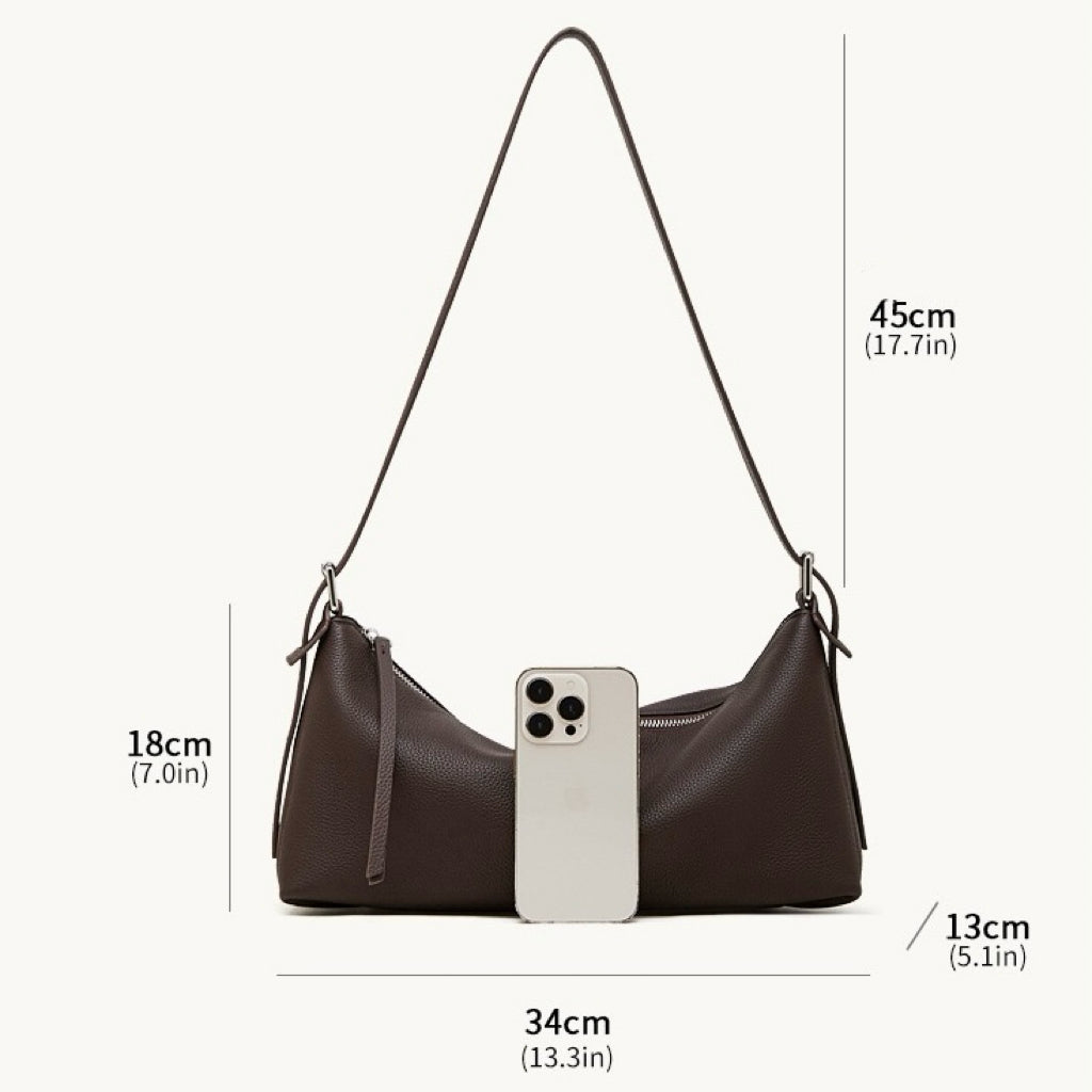 Die Origami Asymmetrische Echtledertasche – Vielseitige 2-Wege-Tragbare Schultertasche