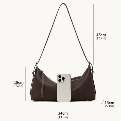 Die Origami Asymmetrische Echtledertasche – Vielseitige 2-Wege-Tragbare Schultertasche