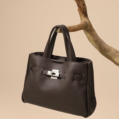 Women's Elegant Pebble Genuine Leather Crossbody Bag