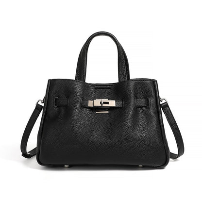 Women's Elegant Pebble Genuine Leather Crossbody Bag