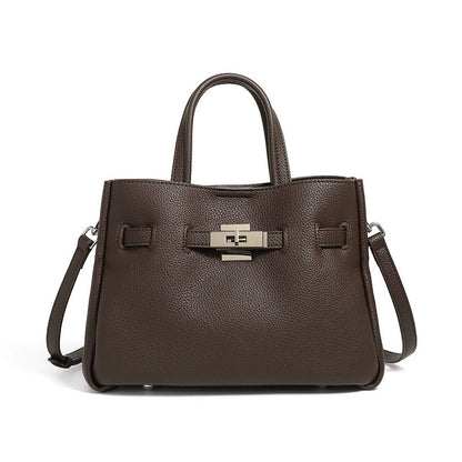 Women's Elegant Pebble Genuine Leather Crossbody Bag