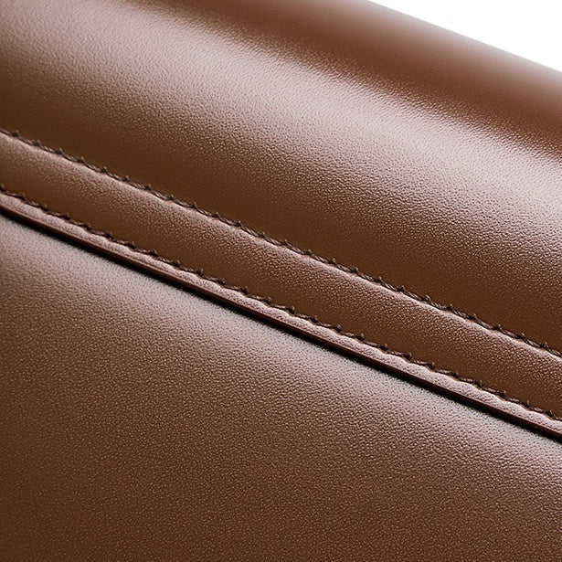 Women’s Genuine Leather Multifunctional Baguette Shoulder Bag with French Chic