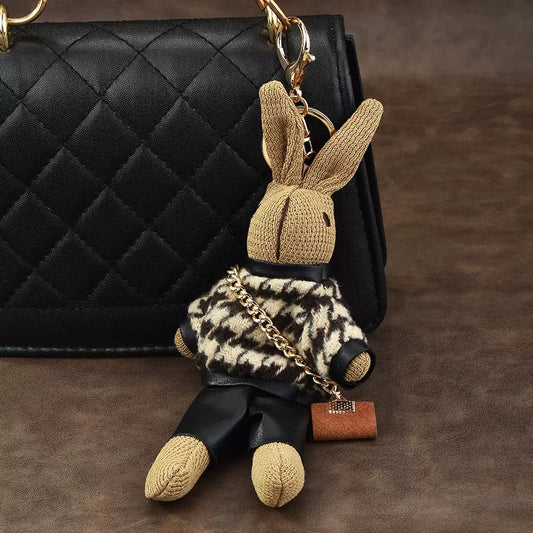 Encanto para bolso Belle con conejito esponjoso