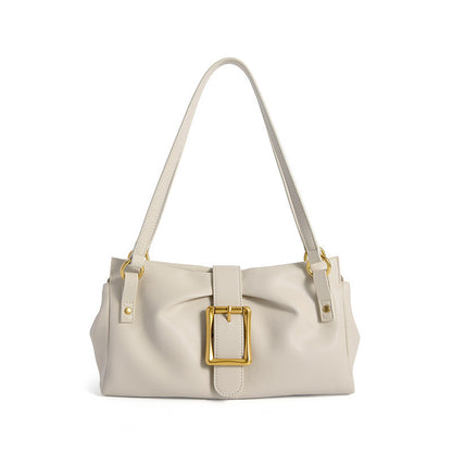 2025 Spring New Women’s Genuine Leather Handheld & Underarm Baguette Bag