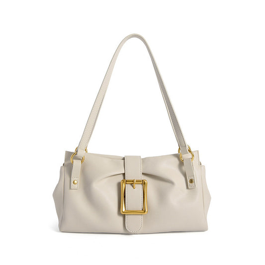 2025 Spring New Women’s Genuine Leather Handheld & Underarm Baguette Bag