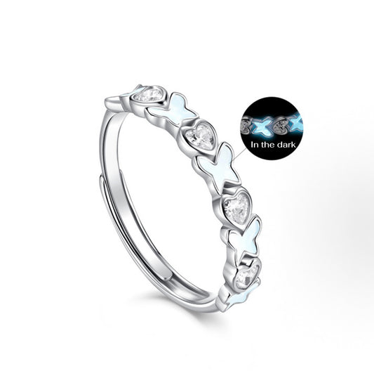 Stellar Dream Garden Butterfly Ring