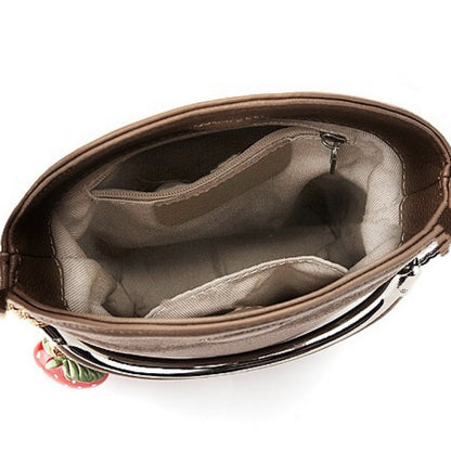 Genuine Leather Mini Bucket Phone Crossbody Handbag