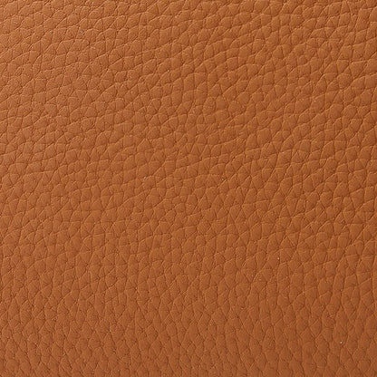Textured Genuine Leather Top-Zip Vanity Clutch Bag