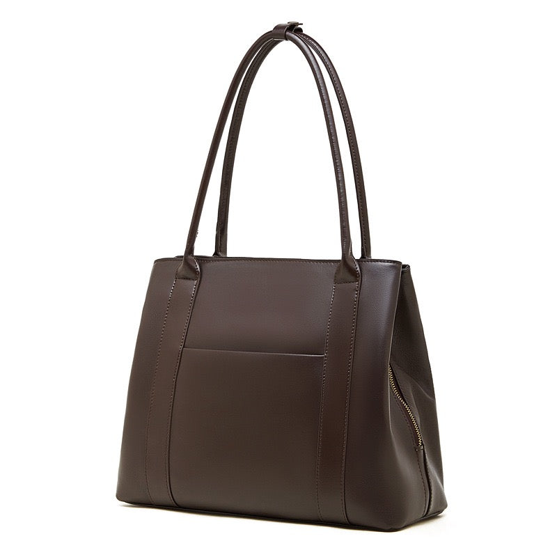 Women's Structured Executive Genuine Leather Bag