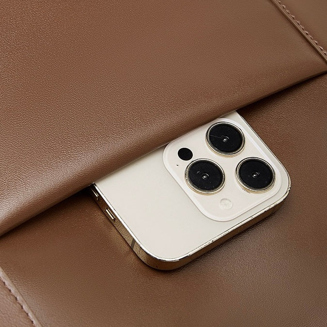 Women's Structured Executive Genuine Leather Bag