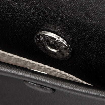 Elegant Minimalist Genuine Leather Bag - Vintage Boston Shoulder Tote with Charm