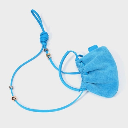 Vintage Frosted Texture Cloud Plissee Mini Handtasche Umhängetasche