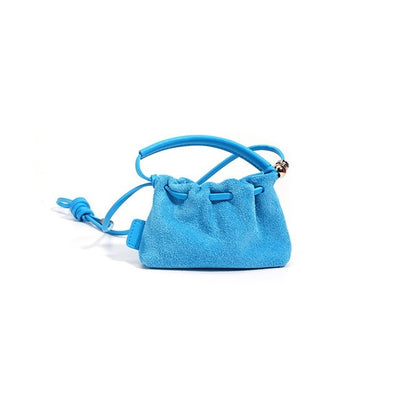 Vintage Frosted Texture Cloud Plissee Mini Handtasche Umhängetasche