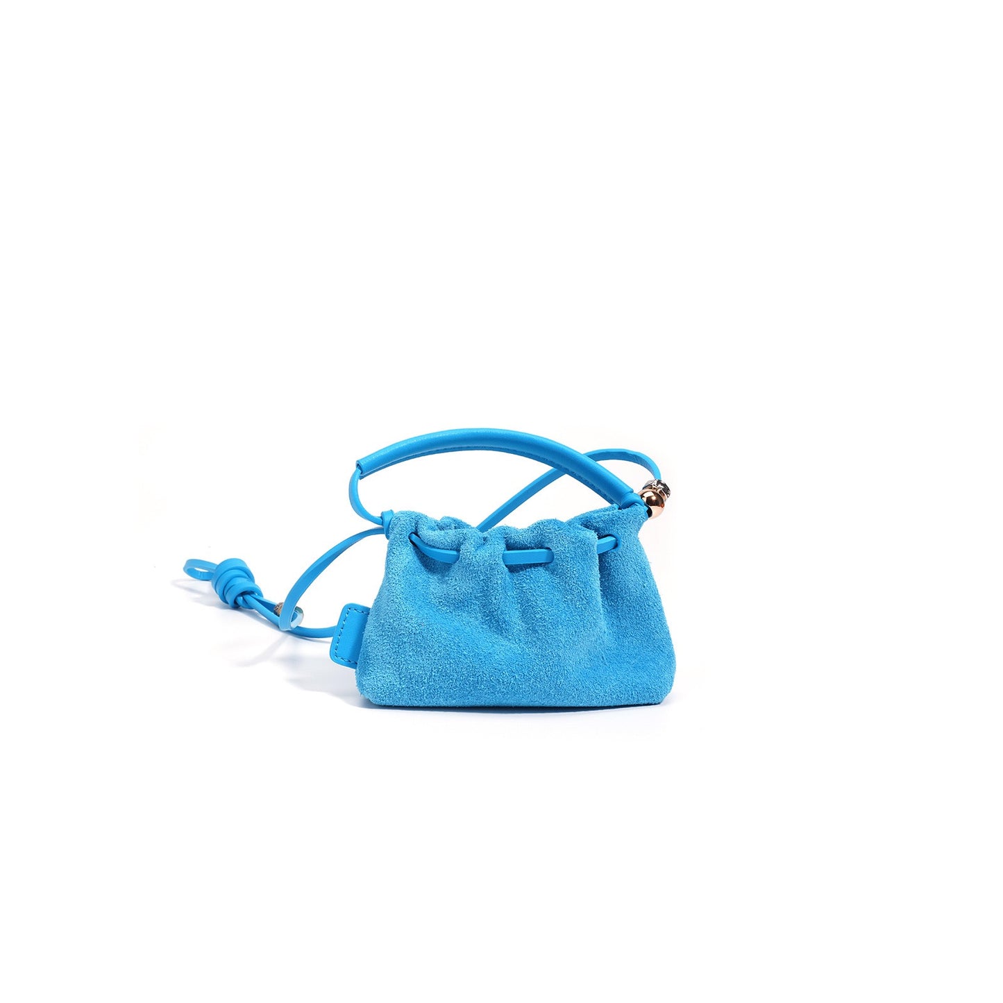 Vintage Frosted Texture Cloud Plissee Mini Handtasche Umhängetasche