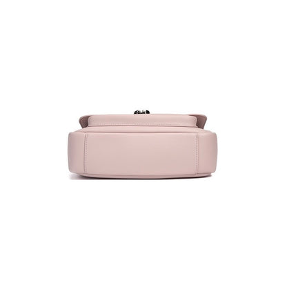 Spring Summer Chic Cowhide Mini Square Bag with Lock Closure