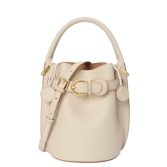 Stylish Exquisite Women's Genuine Leather Mini Bucket Crossbody Handbag
