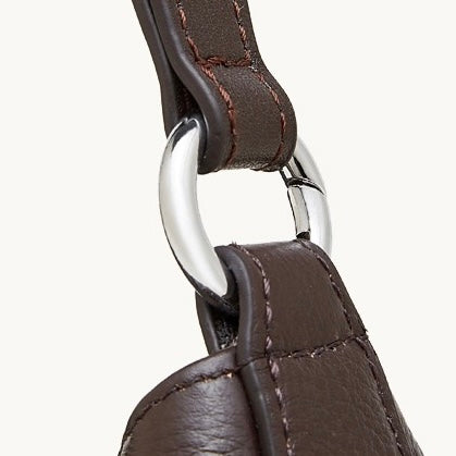 Urban Moto Genuine Leather Bag - Edgy Pebbled Shoulder Hobo with Tassels