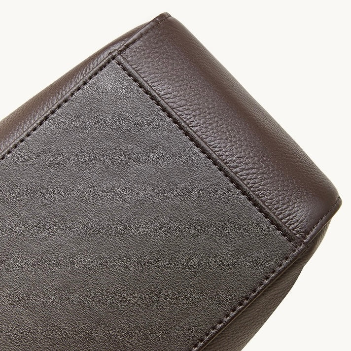 Urban Moto Genuine Leather Bag - Edgy Pebbled Shoulder Hobo with Tassels