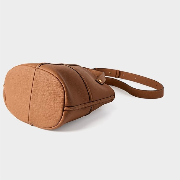 Women’s Genuine Leather Large Capacity Bucket Bag