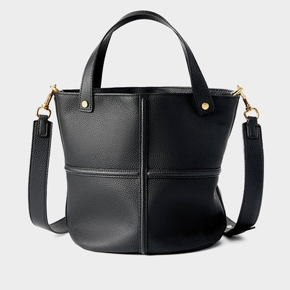 Women’s Genuine Leather Large Capacity Bucket Bag
