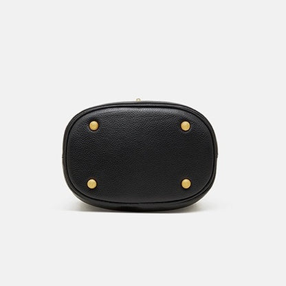 Damen Echtleder Neue Bucket Fringe Handtasche Umhängetasche