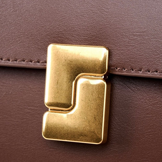 Women’s Genuine Leather Daily Commuter Shoulder Box Bag