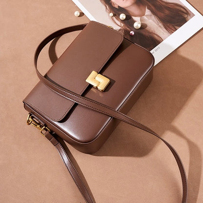 Women’s Genuine Leather Daily Commuter Shoulder Box Bag