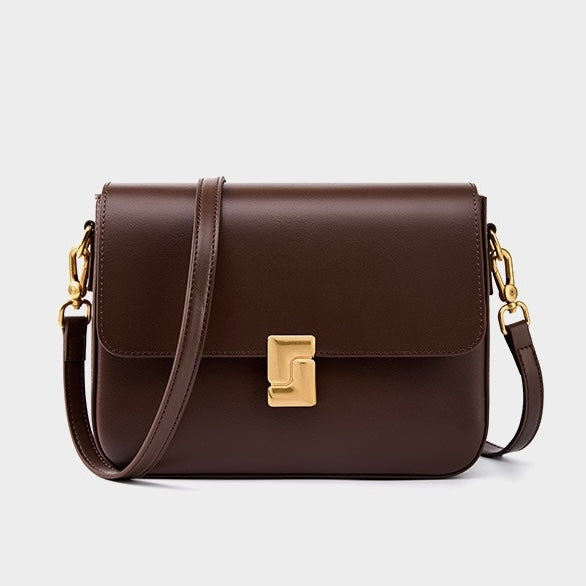 Women’s Genuine Leather Daily Commuter Shoulder Box Bag