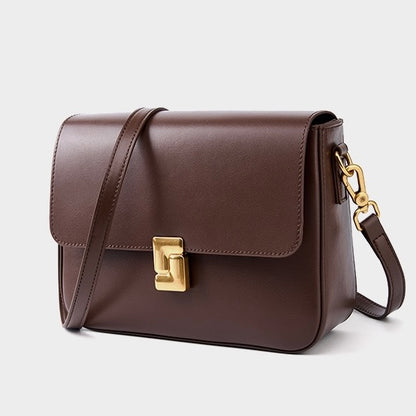Women’s Genuine Leather Daily Commuter Shoulder Box Bag