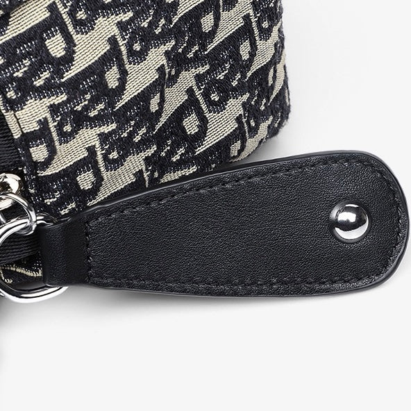 Monogram Jacquard Half-Moon Crossbody Bag