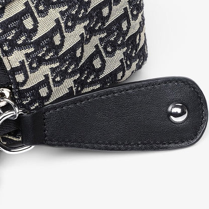 Monogram Jacquard Half-Moon Crossbody Bag