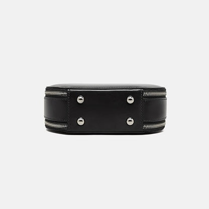 Women's Genuine Leather Unique Apple-Shaped Handbag