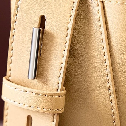 Sac seau surdimensionné en cuir véritable pour femme, à bandoulière et à bandoulière