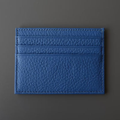 Full-Grain Leather Ultra-Thin Compact Card Case (Multi-Card Slots)