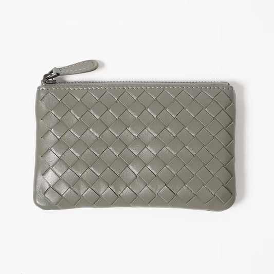 Handwoven Lambskin Key Fob & Card Wallet