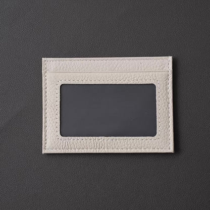 Étui à cartes compact ultra-fin en cuir pleine fleur (multiples emplacements pour cartes)