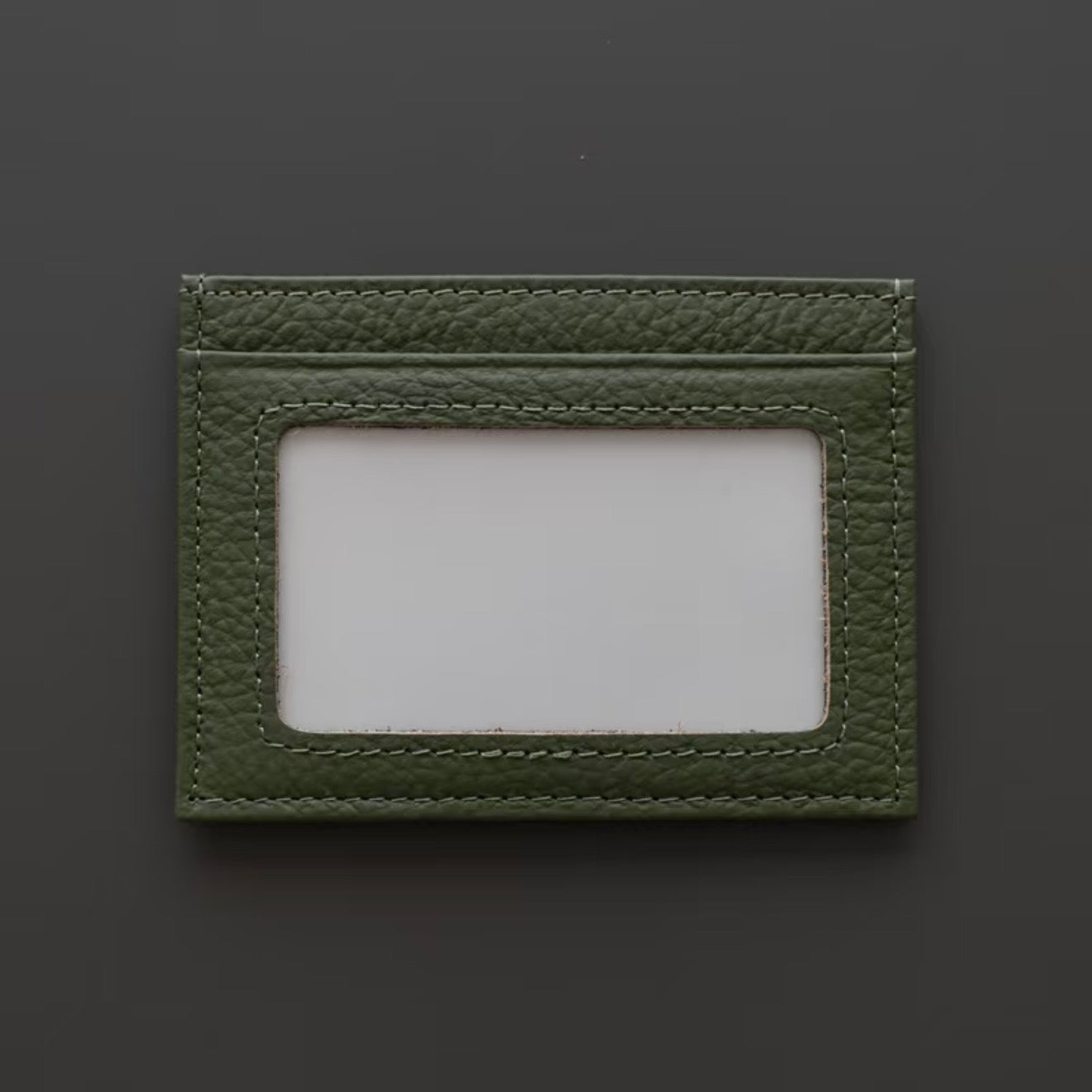 Étui à cartes compact ultra-fin en cuir pleine fleur (multiples emplacements pour cartes)