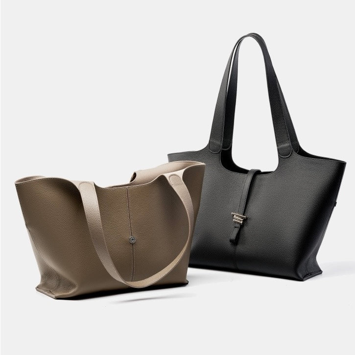 2025 New Women’s Genuine Leather Large Capacity Commuter Tote Bag