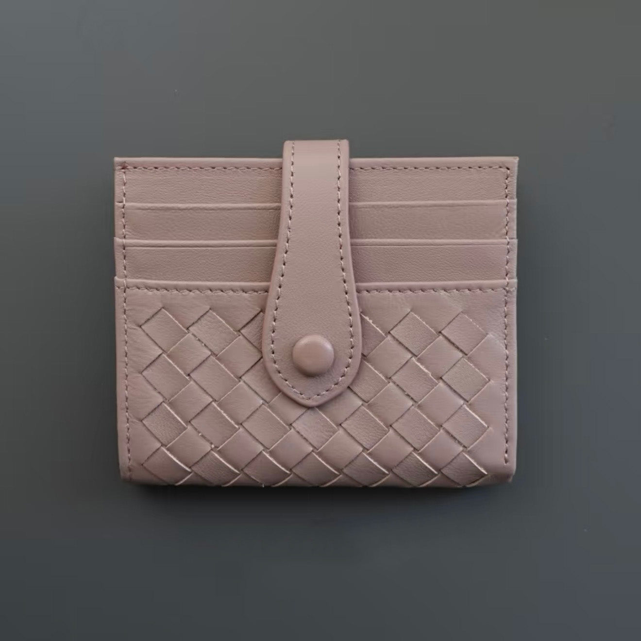 Étui à cartes compact ultra-fin en cuir pleine fleur (multiples emplacements pour cartes)