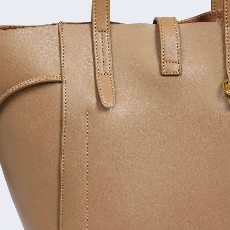 Sac fourre-tout vintage en cuir véritable pour femme avec boucle à cadenas