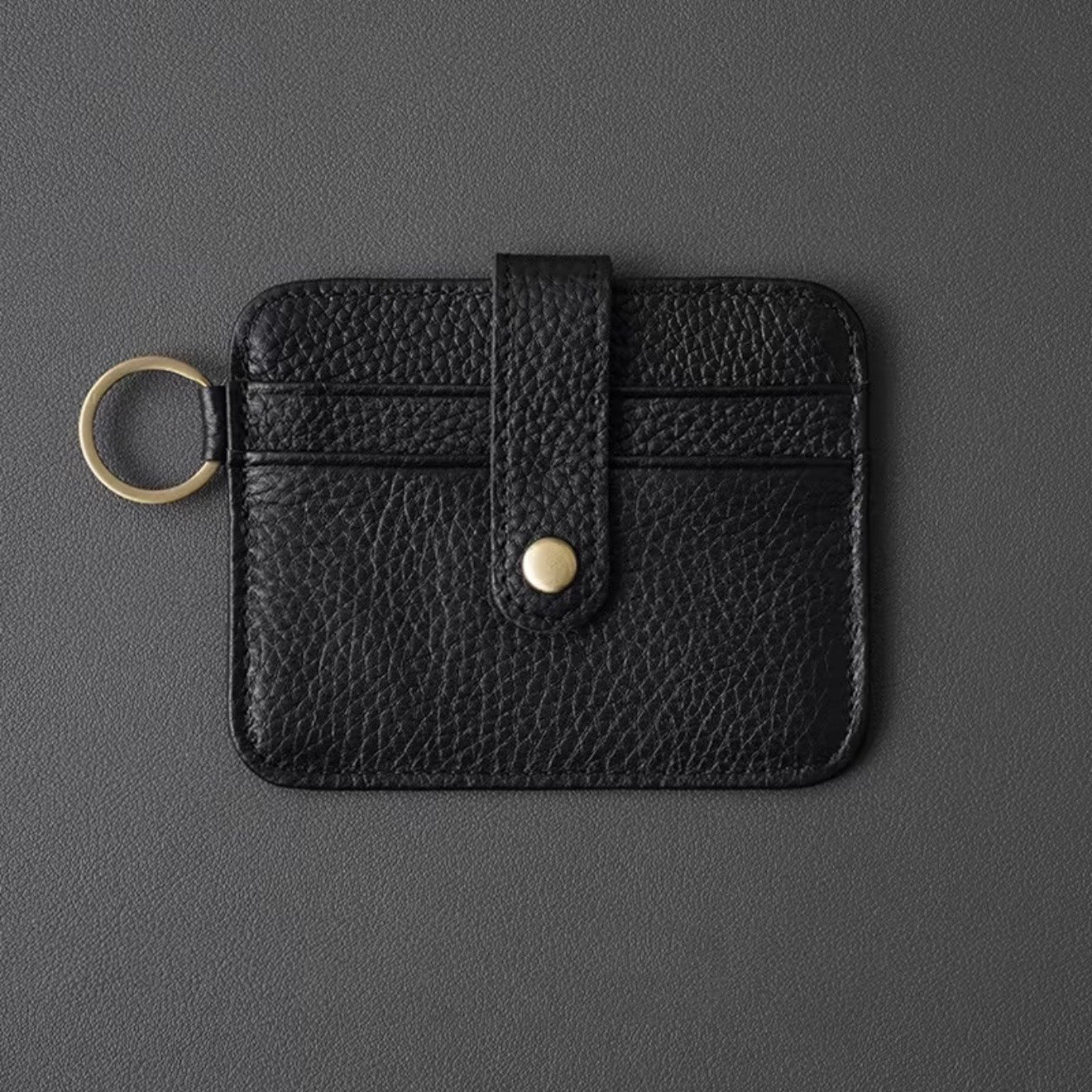 Featherweight Leather Card Key Clip – Ultra-Slim One-Piece Organizer