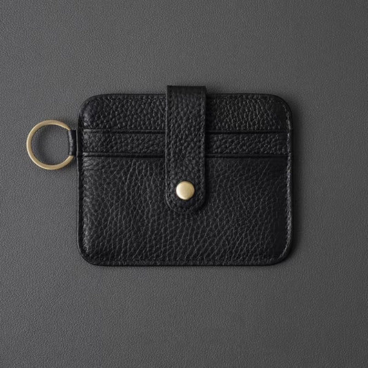 Featherweight Leather Card Key Clip – Ultra-Slim One-Piece Organizer