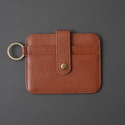Featherweight Leather Card Key Clip – Ultra-Slim One-Piece Organizer