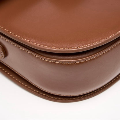 Women’s Genuine Leather Chic Saddle Crossbody Bag