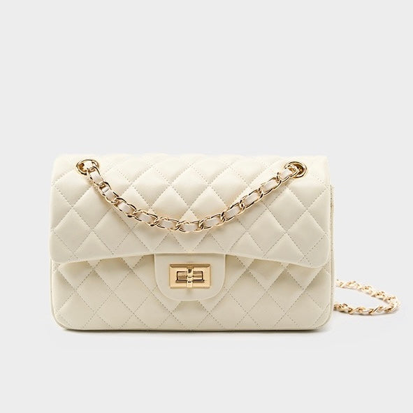 Inspired Quilted Women's Genuine Leather Shoulder Crossbody Bag