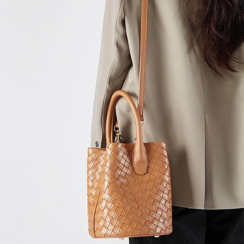 Luxuriöse Umhängetasche aus echtem Leder für Damen