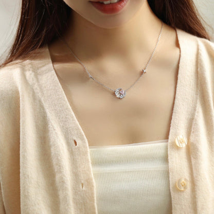 [Limited Edition] Pink Heart Lunar Halo Necklace