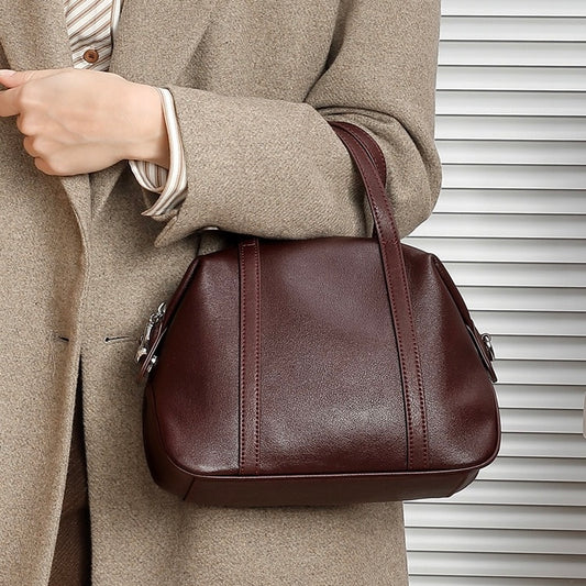 Women’s Genuine Leather Boston Pillow Bag