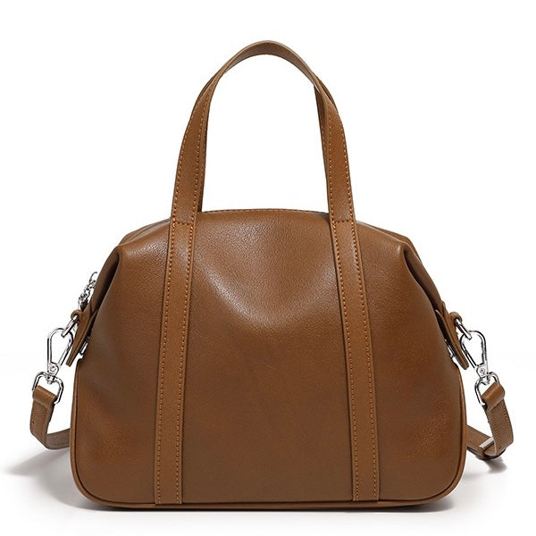 Boston Pillow Bag aus echtem Leder für Damen