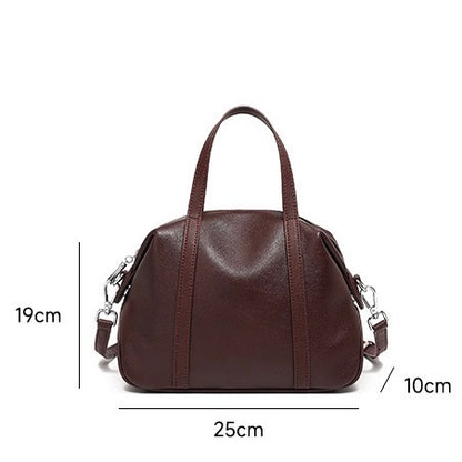 Boston Pillow Bag aus echtem Leder für Damen